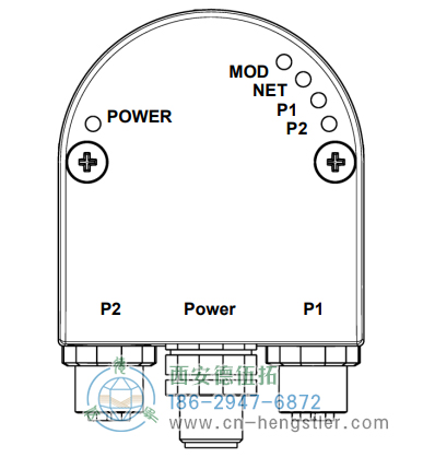 AC58-Profinet光電絕對值編碼器電氣連接-總線罩殼 德國hengstler(亨士樂)編碼器