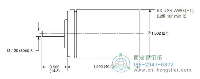 HaroMax 11/R11重載無刷旋轉變壓器外形及安裝尺寸 Harowe旋轉變壓器