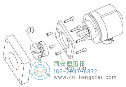 直接利用編碼器法蘭端面的安裝孔，你來(lái)實(shí)現(xiàn)編碼器與安裝支架的固定。
