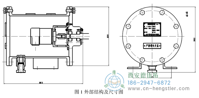 編碼器主要由編碼器、外殼兩部分組成，其外部結(jié)構(gòu)如圖1所示。